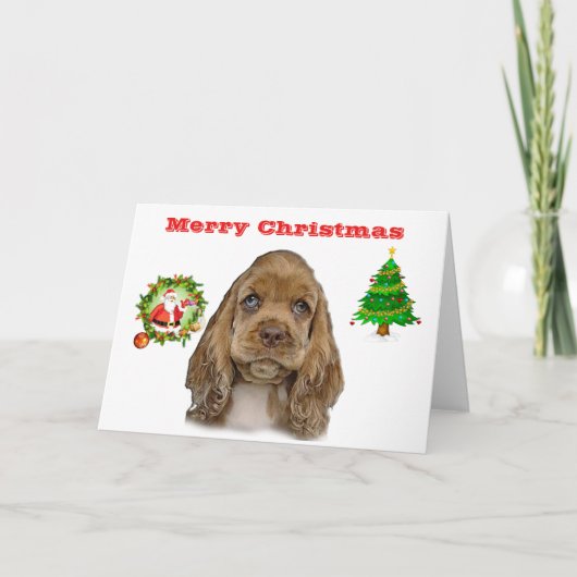 Niedliche Tiere Christimas Karte (Vorderseite)