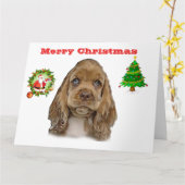 Niedliche Tiere Christimas Karte (Gelbe Blume)