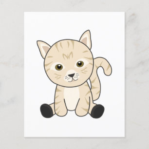 Niedliche Tiere der Katze Fur Nose Tabby Beige Kat