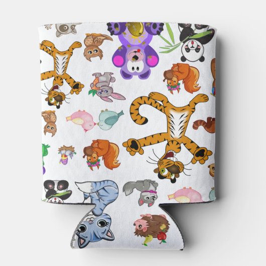 Niedliche Tiere Dosenkühler (Rückseite)