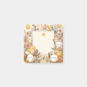 Niedliche Tiere, Frühling, Post-it Klebezettel (Vorderseite)