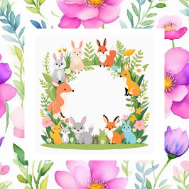 Niedliche Tiere, Frühling, Post-it Klebezettel