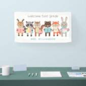 Niedliche Tiere für Begrüßungsklasselzeichen Banner (Messe)