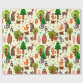 Niedliche Tiere für jedes Okcasionspapier Geschenkpapier (Flach)