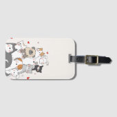 Niedliche Tiere Gepäckanhänger (Vorderseite (Horizontal))