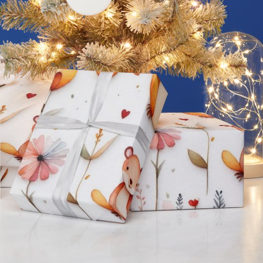 Niedliche Tiere Geschenkpapier (Feiertage)
