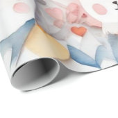 Niedliche Tiere Geschenkpapier (Rolleneckpunkt)
