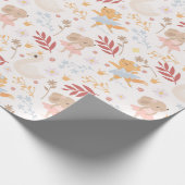 Niedliche Tiere Geschenkpapier (Ecke)