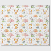 Niedliche Tiere Geschenkpapier (Flach)