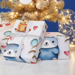 Niedliche Tiere Geschenkpapier