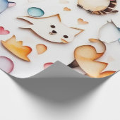 Niedliche Tiere Geschenkpapier (Ecke)