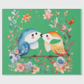 Niedliche Tiere Geschenkpapier (Flach)