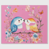 Niedliche Tiere Geschenkpapier (Flach)