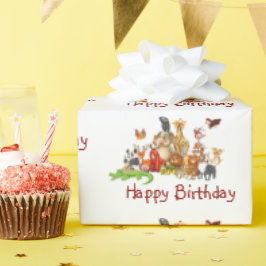 Niedliche Tiere Geschenkpapier