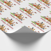 Niedliche Tiere Geschenkpapier (Ecke)