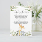 Niedliche Tiere geschlechtsneutrale Display-Dusche Begleitkarte (Stehend Vorderseite)