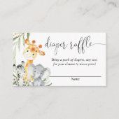 Niedliche Tiere geschlechtsneutrale Gewinnerkarten Begleitkarte (Vorderseite)