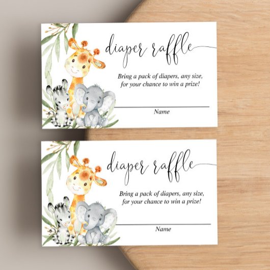 Niedliche Tiere geschlechtsneutrale Gewinnerkarten Begleitkarte