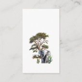 Niedliche Tiere Geschlechtsneutrale Windeln-Raffel Begleitkarte (Rückseite)