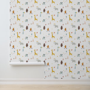 Niedliche Tiere Giraffe Bär Elephant Kinder Kinder Tapete