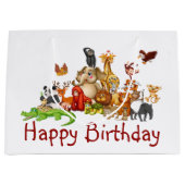 Niedliche Tiere Große Geschenktüte (Vorderseite)