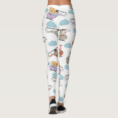 Niedliche Tiere im Hubschraubermuster Leggings (Rückseite)