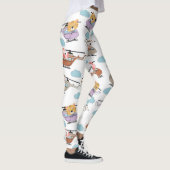 Niedliche Tiere im Hubschraubermuster Leggings (Rechts)