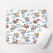 Niedliche Tiere im Hubschraubermuster Mousepad (Mit Mouse)