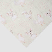 Niedliche Tiere in hellgrün Seidenpapier (Ausschnitt)