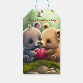 Niedliche Tiere in Liebe Geschenkanhänger