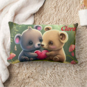 Niedliche Tiere in Liebe Lendenkissen (Decke)