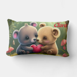 Niedliche Tiere in Liebe Lendenkissen