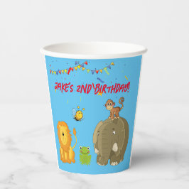 Niedliche Tiere Individuell gestaltbare Kindertass Pappbecher