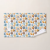 Niedliche Tiere Individuelle Name Kinder Badhandtuch Set (Handtuch)