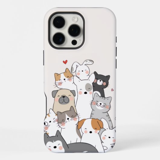 niedliche Tiere iPhone Hülle (Rückseite)