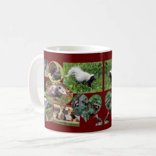 Niedliche Tiere Kaffeetasse (Vorderseite Links)