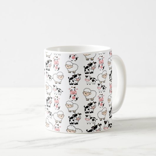 niedliche Tiere Kaffeetasse (VorderseiteRechts)