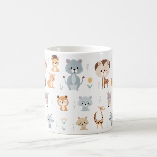 Niedliche Tiere Kaffeetasse (Mittel)