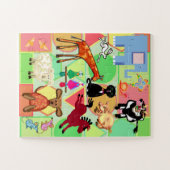 Niedliche Tiere Kinder Puzzle (Horizontal)