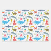 Niedliche Tiere Kindergeschenk Geschenkpapier Set (Vorderseite 3)