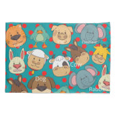 Niedliche Tiere Kissenbezug (Rückseite)