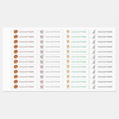 Niedliche Tiere Kleidung für Personalisierte Namen Etiketten (Blatt)