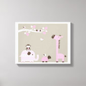 Niedliche Tiere Leinwanddruck (Vorderseite)