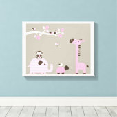 Niedliche Tiere Leinwanddruck (Insitu (Holzboden))