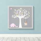 Niedliche Tiere Leinwanddruck (Insitu (Holzboden))