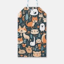 Niedliche Tiere machen Spaß beim Design, grüne Dek