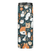 Niedliche Tiere machen Spaß beim Design, grüne Dek Thermosbecher (Rückseite)