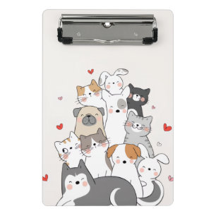 Niedliche Tiere Mini Klemmbrett