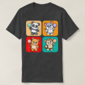 Niedliche Tiere mit Lollipops I Candy I Kids I Tod T-Shirt (Design vorne)