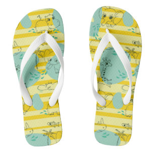 Niedliche Tiere mit Wasser 2 Badesandalen